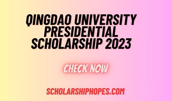 Qingdao University Presidential Scholarship 2024