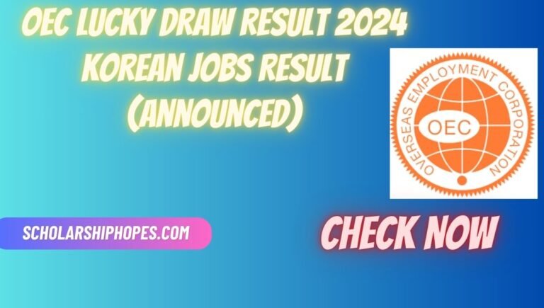 OEC Lucky Draw Result 2024 Korean Jobs Result (Announced)